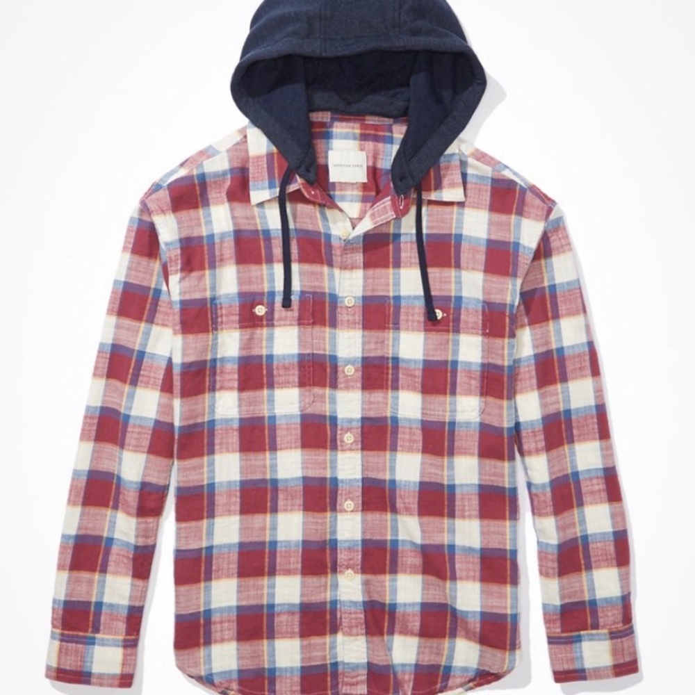 American Eagle super soft flannel hoodie